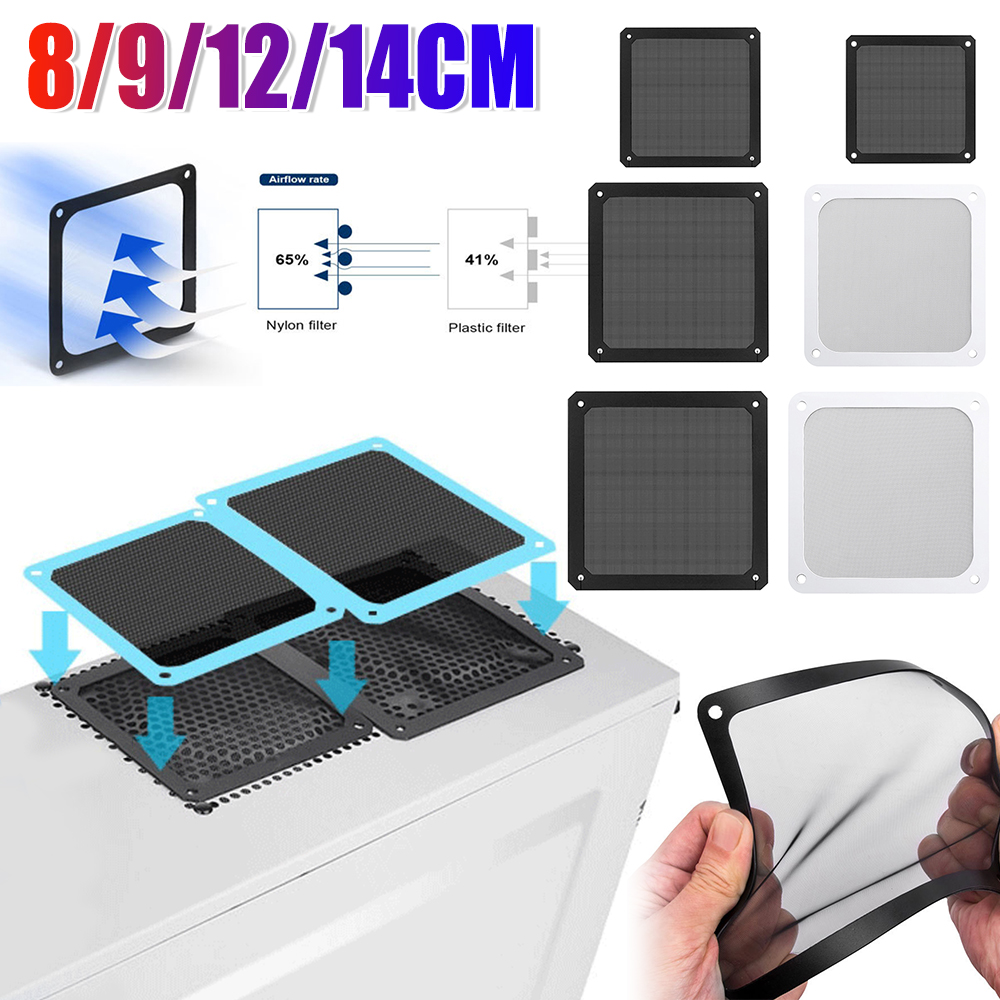 Dust Filter Pc - 1/2X 8/9/12/14cm 자석 프레임 먼지 필터