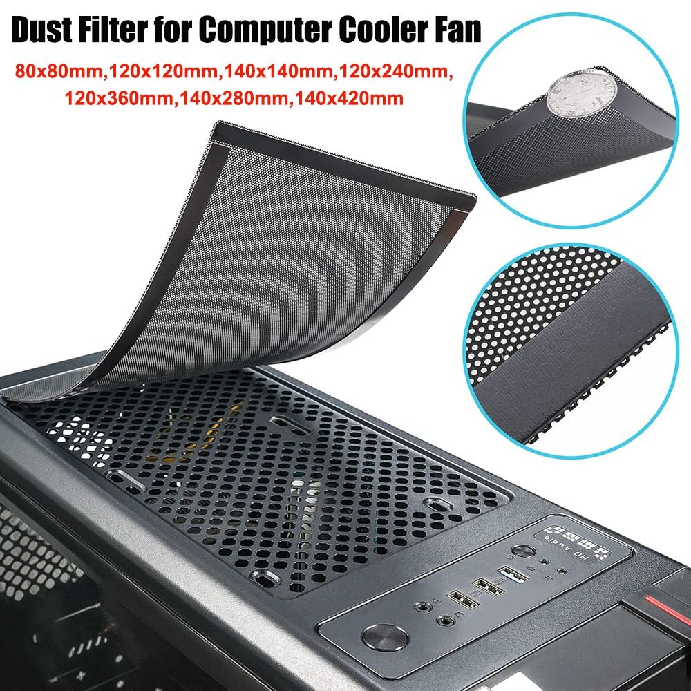 Dust Filter Pc - 새로운 PVC 먼지 필터 커버 블랙
