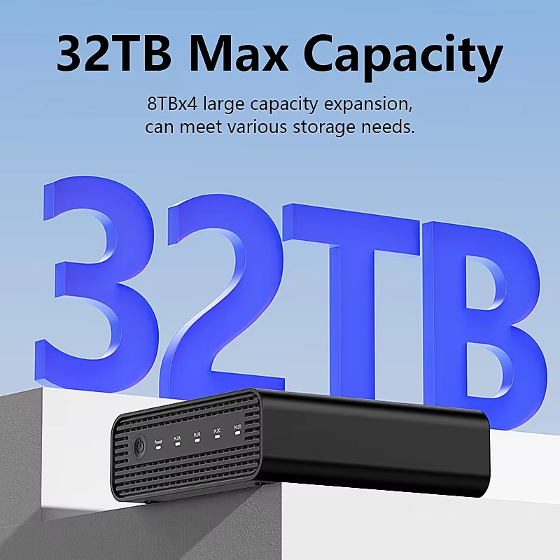 알루미늄 M2 4베이 USB4 외장 NVME SSD 케 - Case Fans 리뷰 및 가격