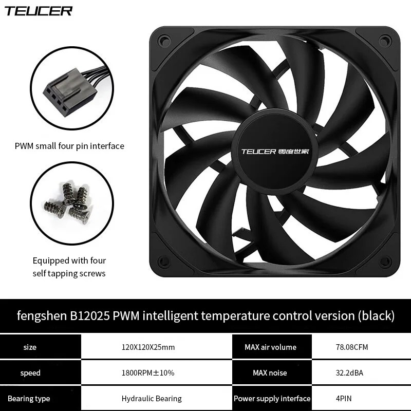 Teucer 12cm 섀시 팬 PWM 제어 1800rp - Case Fan Controller 리뷰 및 가격