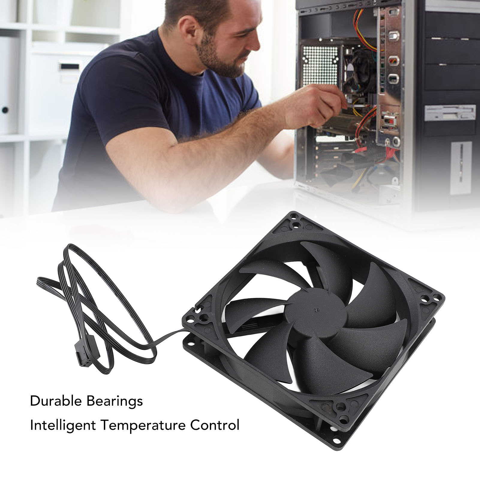 100mm PC PWM 케이스 팬 100mm 듀얼 볼  - Case Fan Controller 리뷰 및 가격