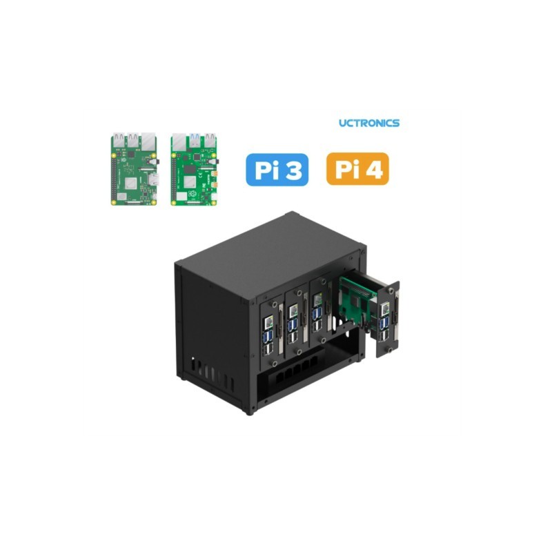 UCTRONICS 라즈베리 파이 클러스터 케이스, 멀티 - Case Fans 리뷰 및 가격
